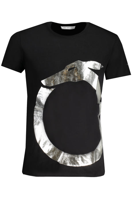 TRUSSARDI MEN'S SHORT SLEEVE T-SHIRT BLACK