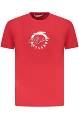 TRUSSARDI MEN'S SHORT SLEEVE T-SHIRT RED