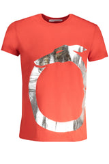 TRUSSARDI MEN'S SHORT SLEEVE T-SHIRT RED