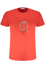 TRUSSARDI MEN'S SHORT SLEEVE T-SHIRT RED