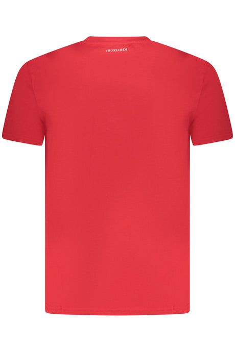 TRUSSARDI MEN'S SHORT SLEEVE T-SHIRT RED