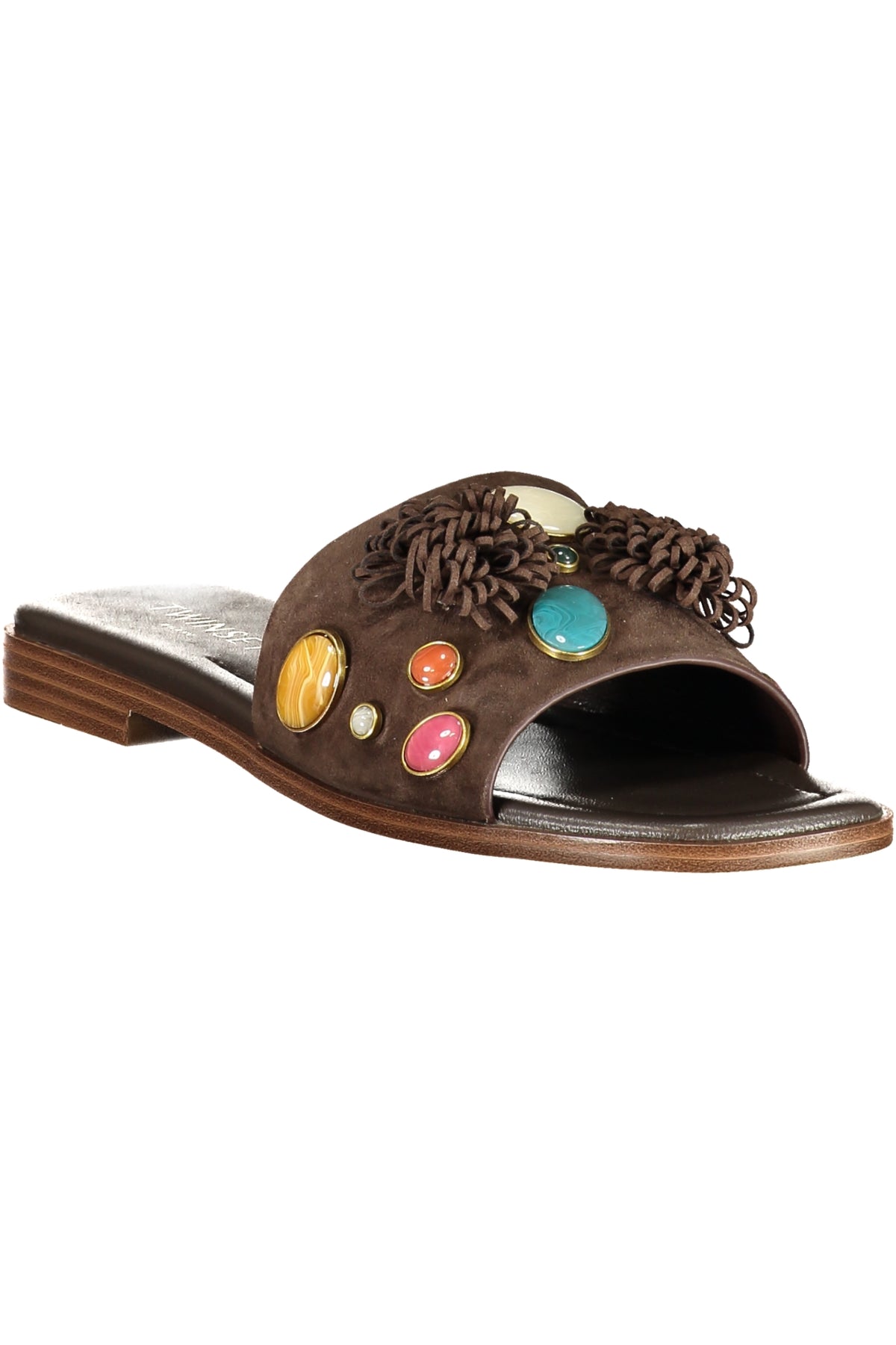 TWINSET WOMEN'S BROWN SLIPPER FOOTWEAR