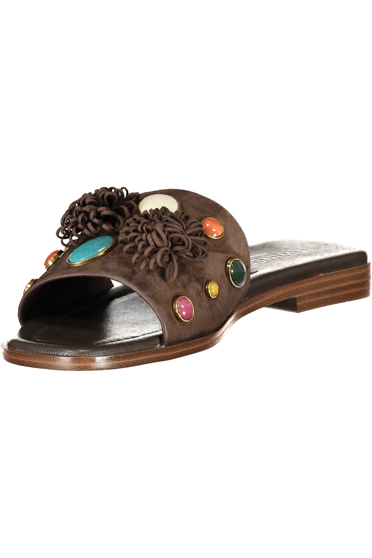 TWINSET WOMEN'S BROWN SLIPPER FOOTWEAR
