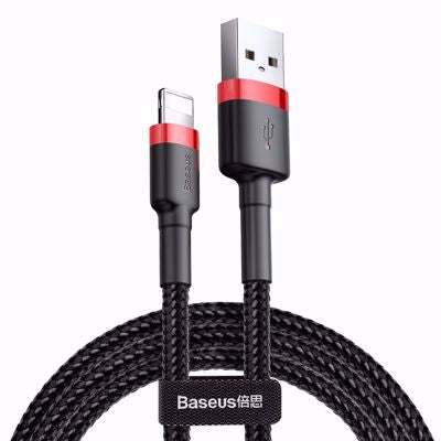 Baseus Cafule Braided Lightning Cable 2A 3m Black/Red