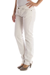 UP STAR WHITE WOMAN TROUSERS