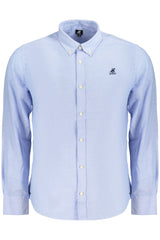 US GRAND MEN'S LONG-SLEEVED SHIRT, BLUE