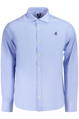US GRAND MEN'S LONG-SLEEVED SHIRT, BLUE