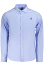 US GRAND MEN'S LONG-SLEEVED SHIRT, BLUE