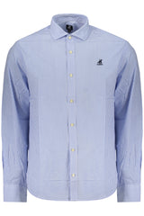 US GRAND MEN'S LONG-SLEEVED SHIRT, BLUE