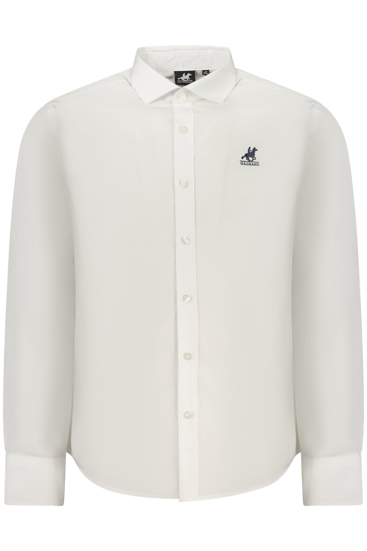 US GRAND MEN'S LONG-SLEEVED WHITE SHIRT