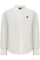 US GRAND MEN'S LONG-SLEEVED WHITE SHIRT