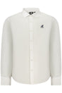 US GRAND MEN'S LONG-SLEEVED WHITE SHIRT