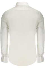 US GRAND MEN'S LONG-SLEEVED WHITE SHIRT