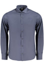 US GRAND MEN'S BLUE LONG-SLEEVED SHIRT