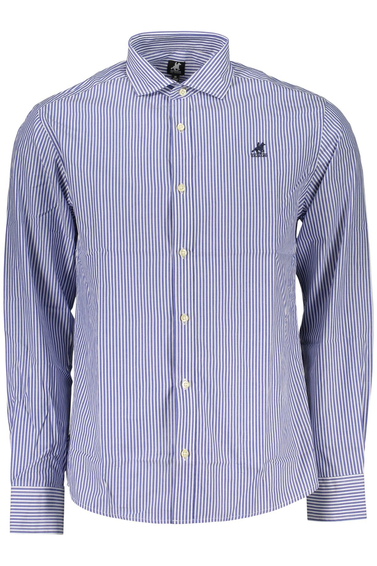 US GRAND MEN'S BLUE LONG-SLEEVED SHIRT