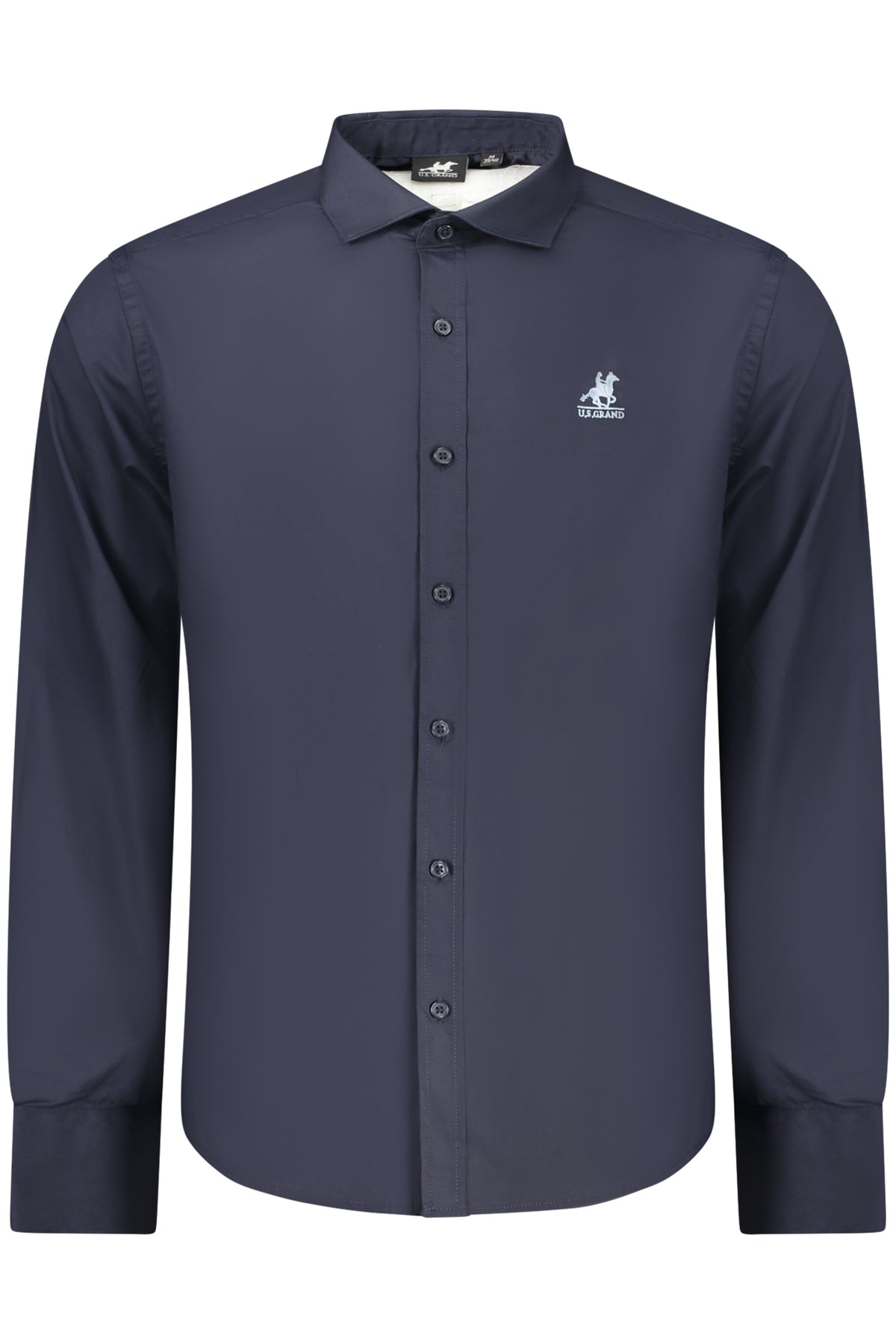 US GRAND MEN'S BLUE LONG-SLEEVED SHIRT