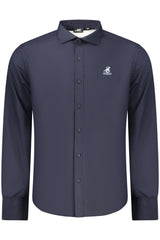 US GRAND MEN'S BLUE LONG-SLEEVED SHIRT