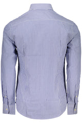 US GRAND MEN'S BLUE LONG-SLEEVED SHIRT