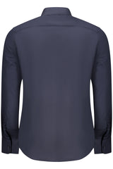 US GRAND MEN'S BLUE LONG-SLEEVED SHIRT