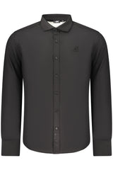 US GRAND MEN'S BLACK LONG-SLEEVED SHIRT