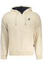 US GRAND MEN'S BEIGE ZIP-UP SWEATSHIRT