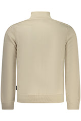 US GRAND MEN'S BEIGE ZIP-UP SWEATSHIRT