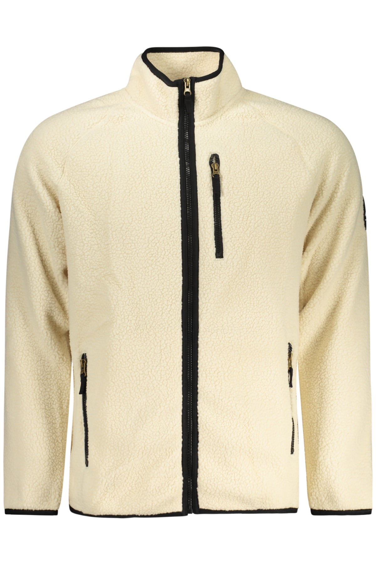 US GRAND MEN'S WHITE ZIP-UP SWEATSHIRT