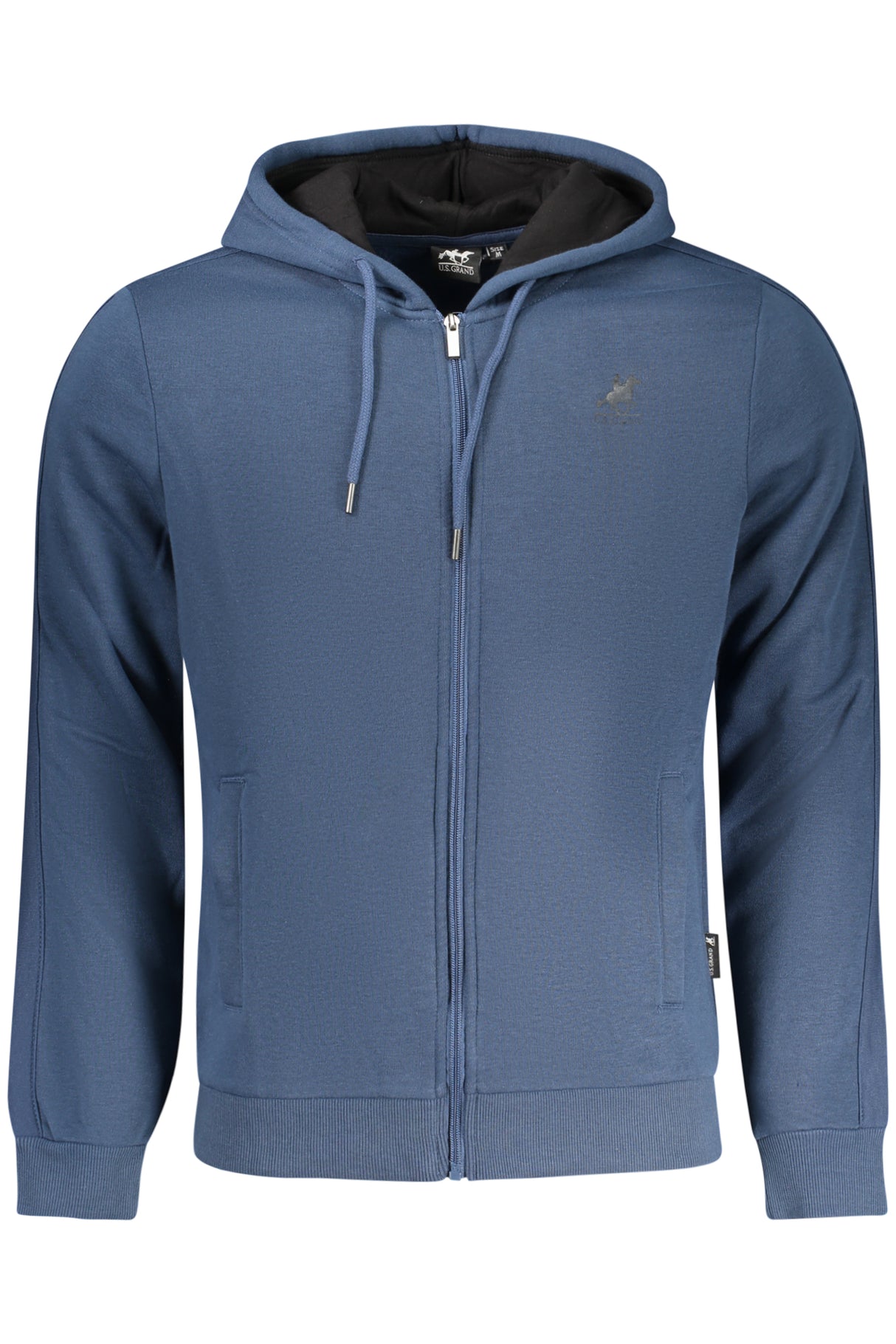 US GRAND MEN'S BLUE ZIP-UP SWEATSHIRT