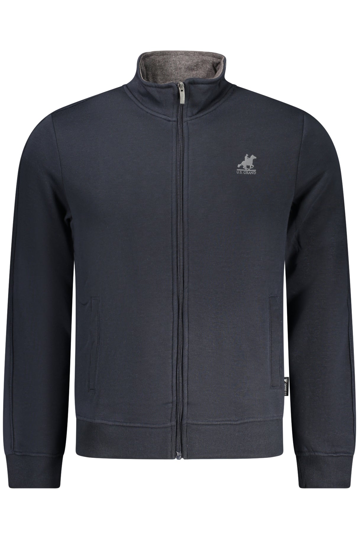 US GRAND MEN'S BLUE ZIP-UP SWEATSHIRT