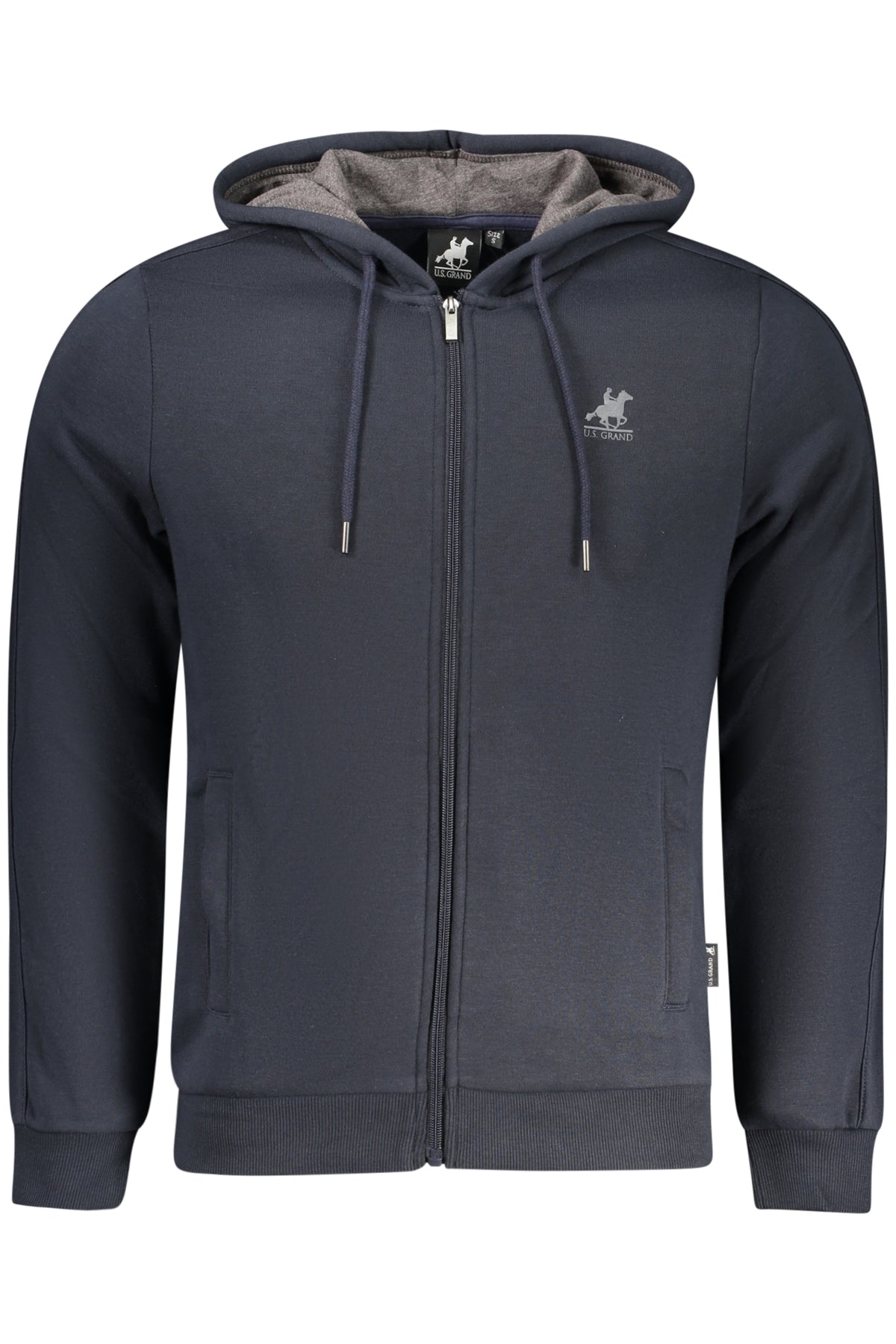 US GRAND MEN'S BLUE ZIP-UP SWEATSHIRT