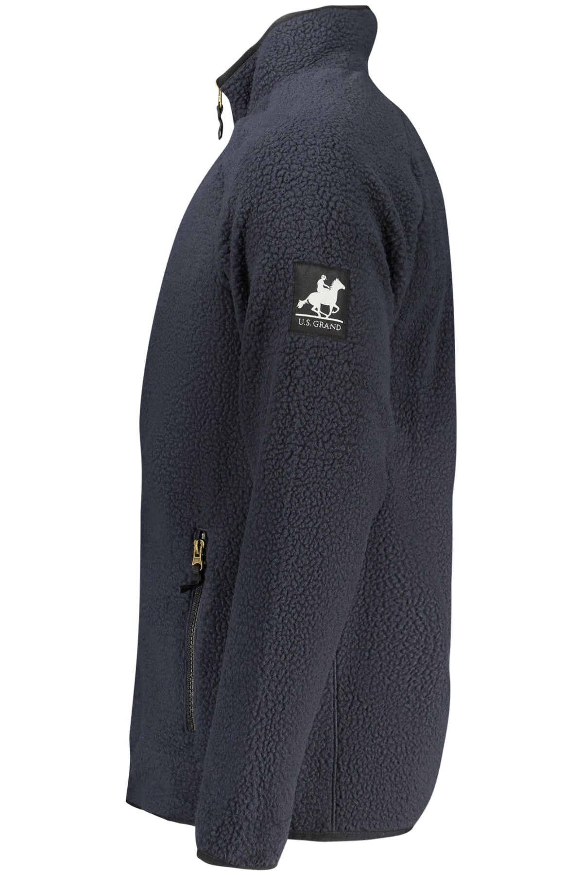 US GRAND MEN'S BLUE ZIP-UP SWEATSHIRT