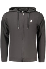 US GRAND MEN'S BLACK ZIP-UP SWEATSHIRT