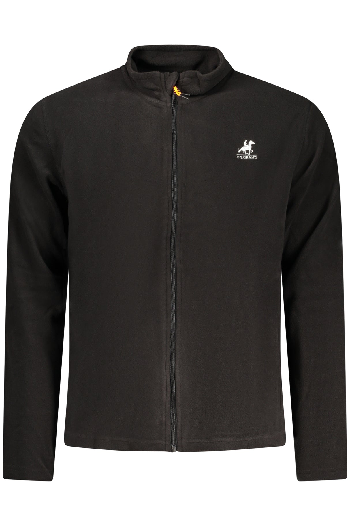 US GRAND MEN'S BLACK ZIP-UP SWEATSHIRT