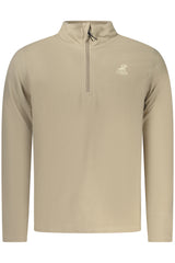 US GRAND MEN'S BEIGE ZIP-UP SWEATSHIRT