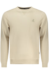 US GRAND MEN'S BEIGE ZIP-UP SWEATSHIRT