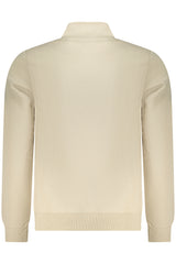 US GRAND MEN'S BEIGE ZIP-UP SWEATSHIRT