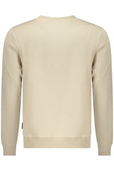 US GRAND MEN'S BEIGE ZIP-UP SWEATSHIRT