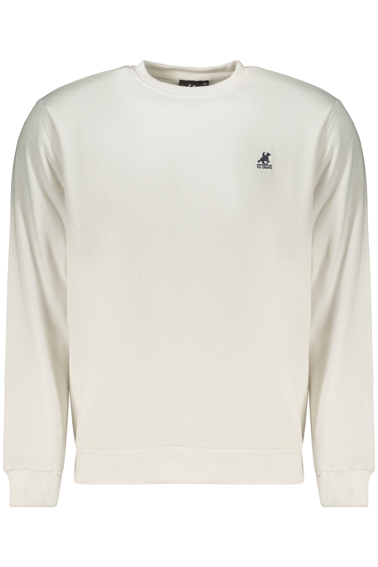 US GRAND MEN'S WHITE ZIP-UP SWEATSHIRT