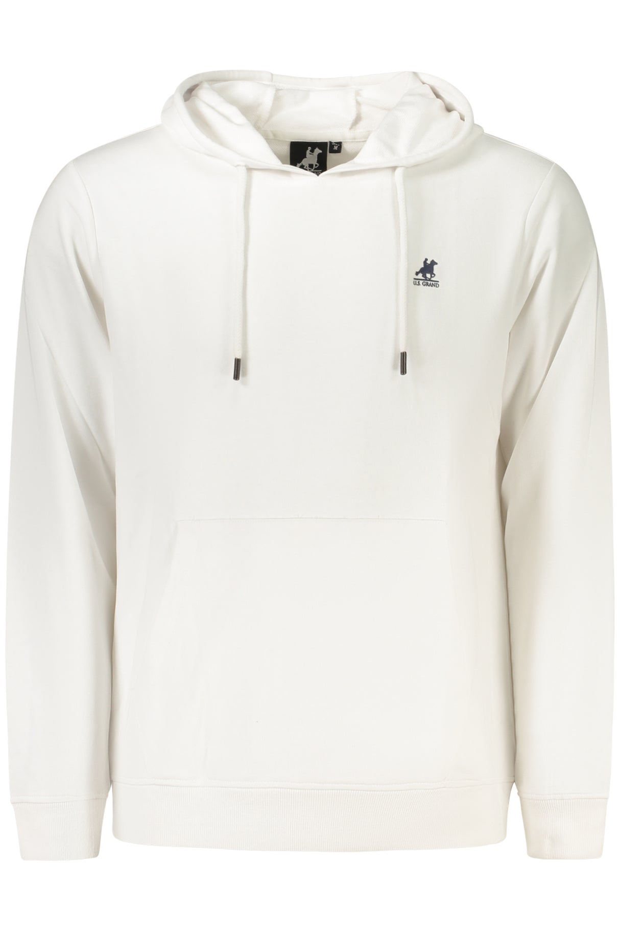 US GRAND MEN'S WHITE ZIP-UP SWEATSHIRT