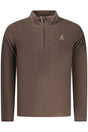 US GRAND MEN'S BROWN ZIP-UP SWEATSHIRT