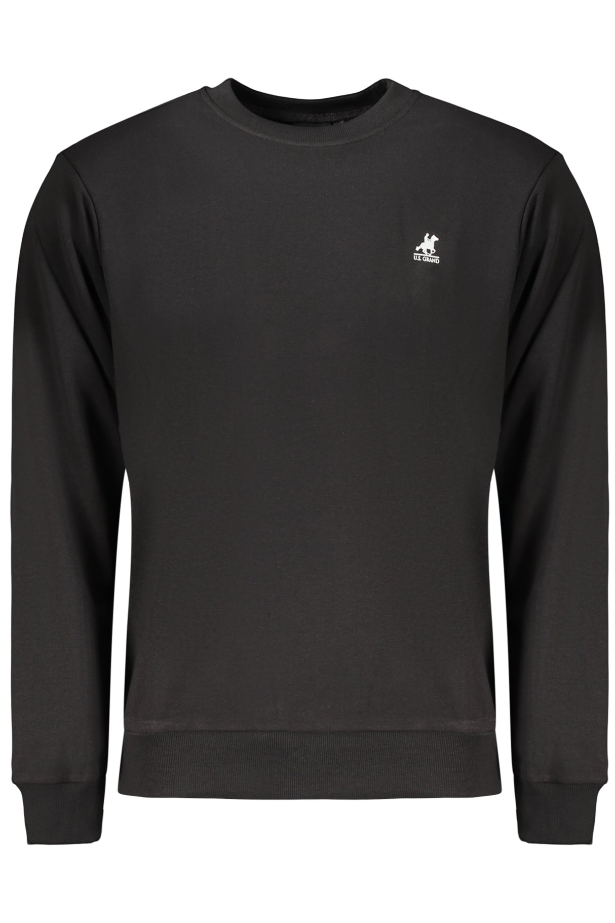 US GRAND MEN'S BLACK ZIP-UP SWEATSHIRT