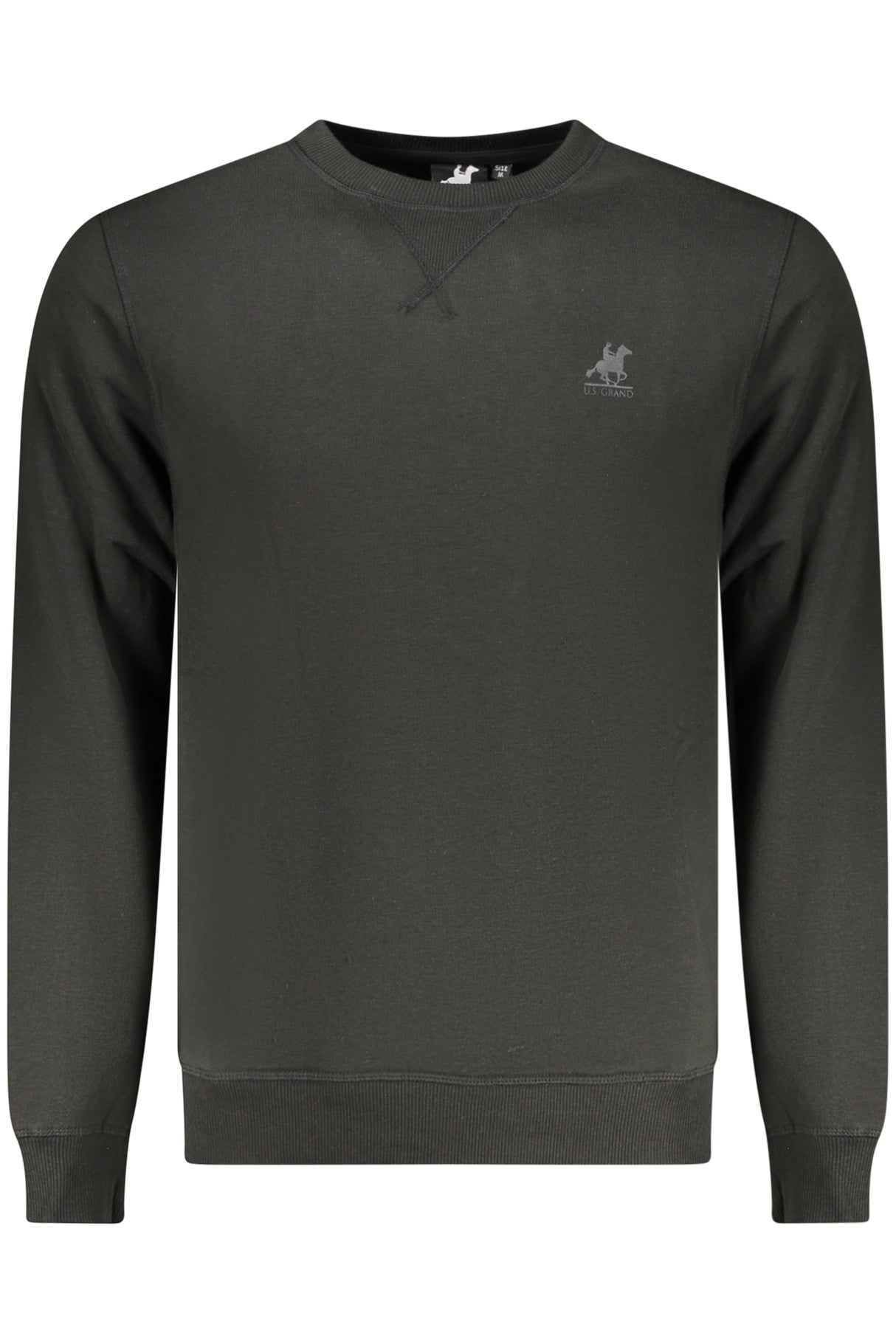 US GRAND MEN'S BLACK ZIP-UP SWEATSHIRT