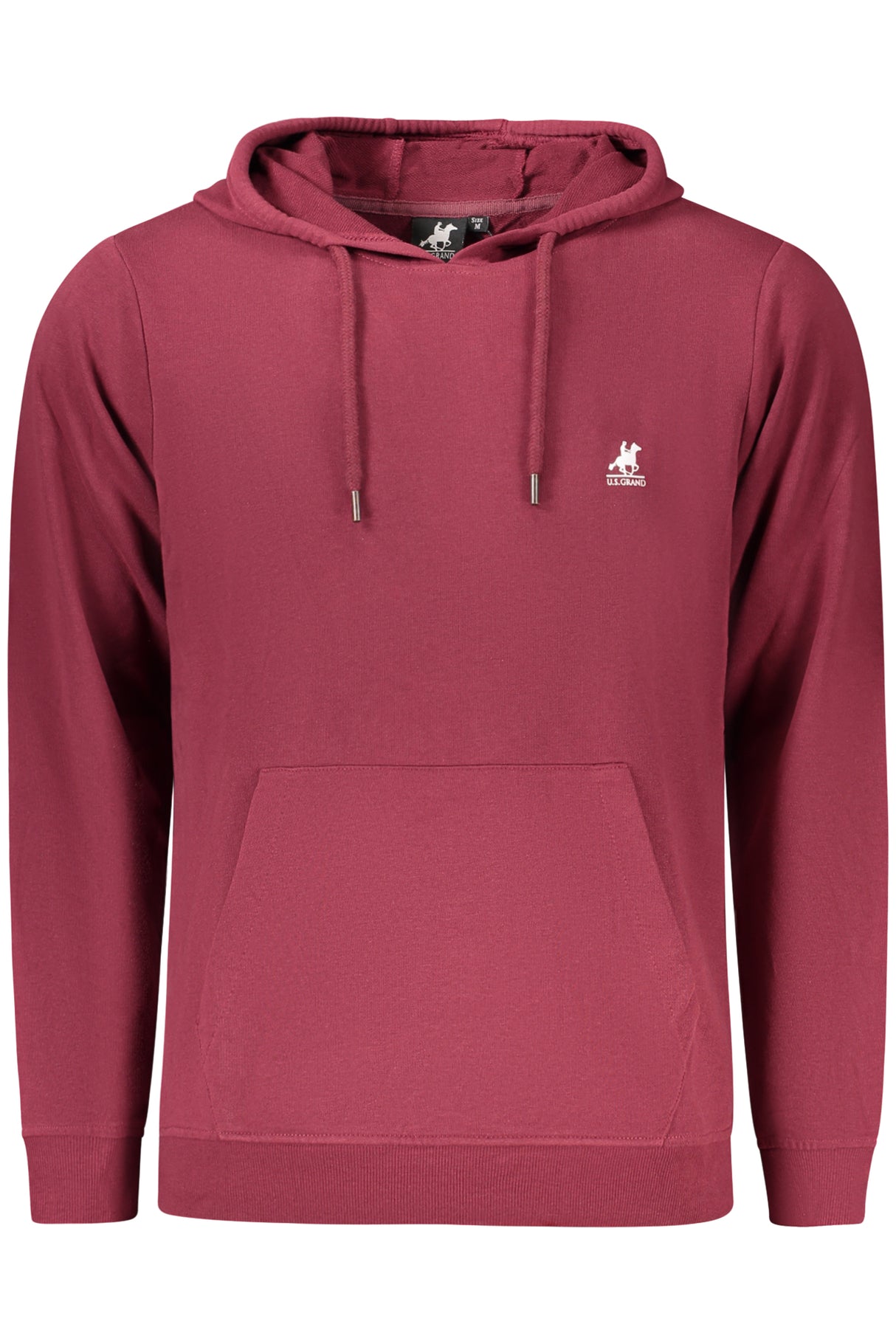 US GRAND MEN'S RED ZIP-UP SWEATSHIRT