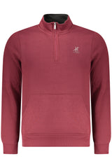 US GRAND MEN'S RED ZIP-UP SWEATSHIRT