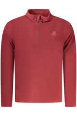 US GRAND MEN'S RED ZIP-UP SWEATSHIRT