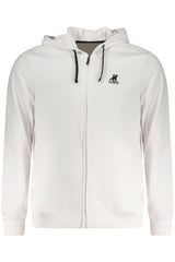 US GRAND MEN'S WHITE ZIP-UP SWEATSHIRT