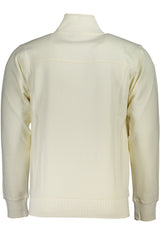 US GRAND MEN'S WHITE ZIP-UP SWEATSHIRT