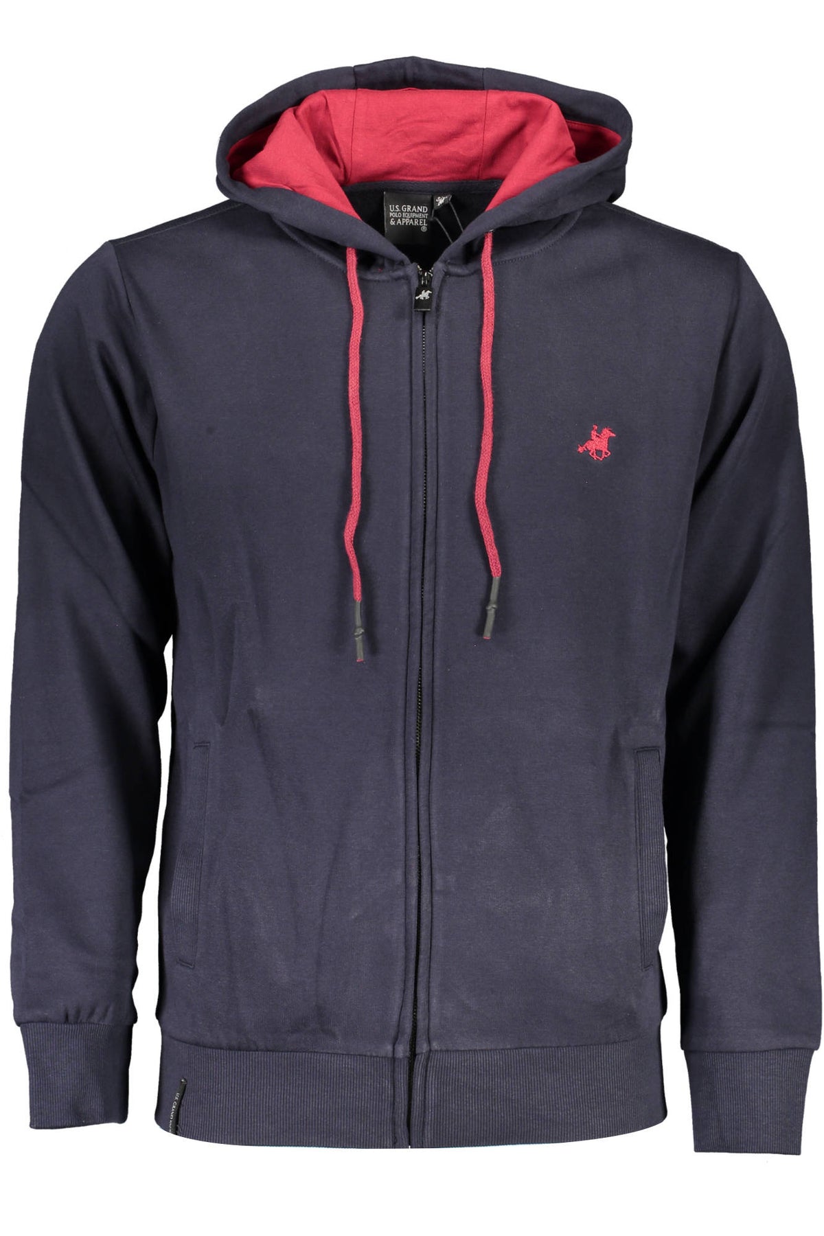 US GRAND MEN'S BLUE ZIP-UP SWEATSHIRT