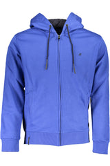 US GRAND MEN'S BLUE ZIP-UP SWEATSHIRT