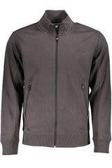US GRAND MEN'S GRAY ZIP-UP SWEATSHIRT